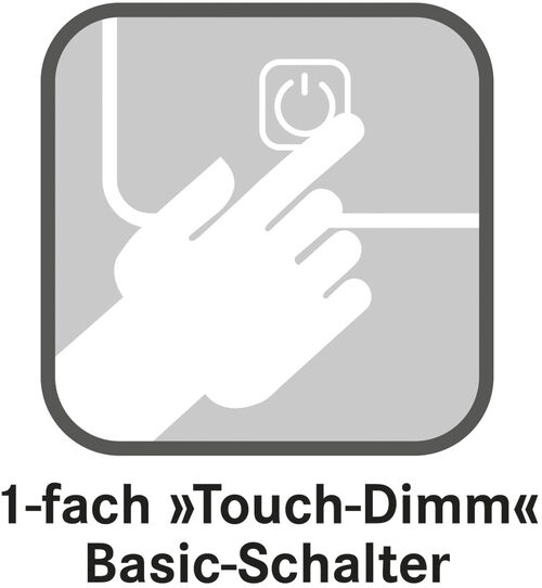 1-fach Touch-Dimm Schalter Euraspiegel Basic