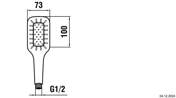 Handbrause Laufen My-City 100 Verchromt image number 1
