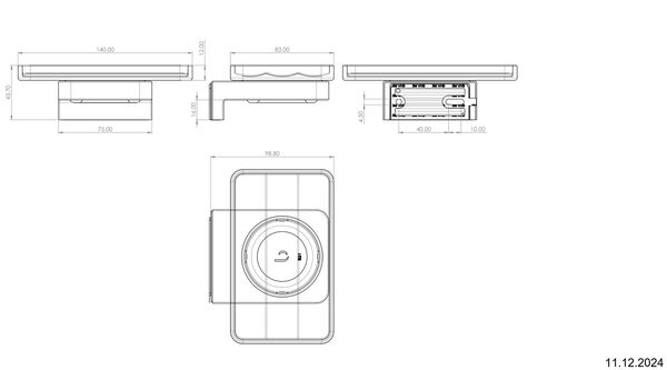 Seifenhalter Alterna direta Schwarz matt image number 2