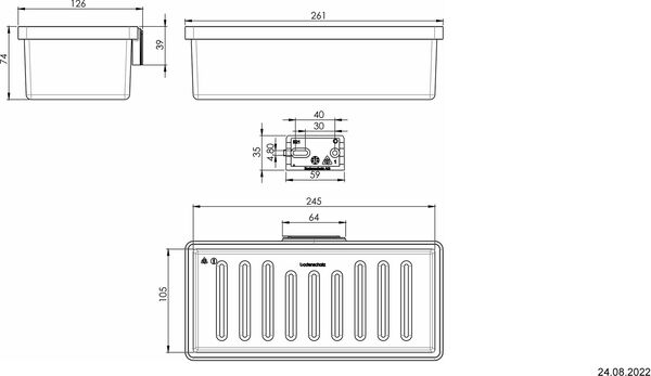 Duschkorb Bodenschatz Chic 22 Verchromt image number 1