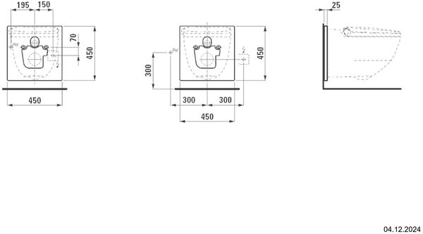 Adapterplatte zu Dusch-WC Laufen Cleanet Riva Weiss image number 1