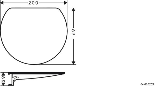 Ablage Hansgrohe WallStoris Planet Edition Sand strukturiert image number 1