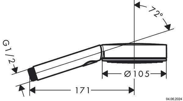 Handbrause Hansgrohe Pulsify Planet Edition Sand strukturiert image number 1