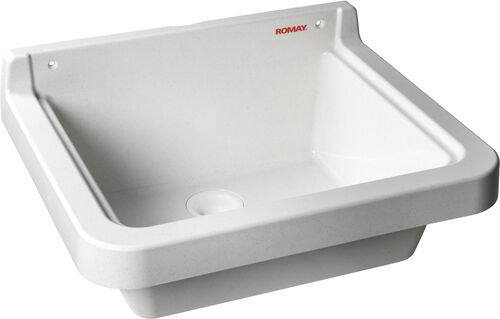 Ausgussbecken Romay Roclassico 47 Weiss marmoriert