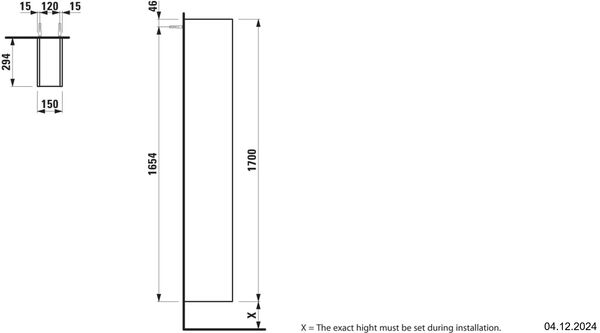 Regalelement Laufen Space Weiss matt image number 1