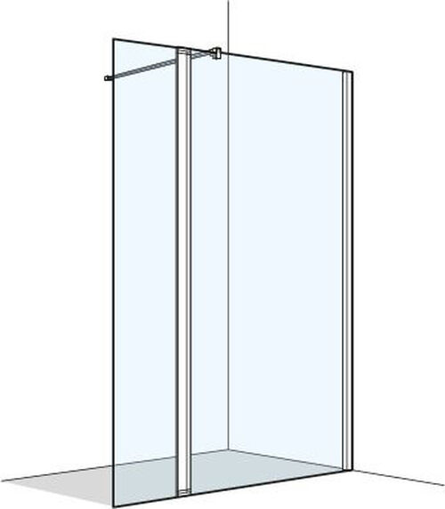 Cloison lat&eacute;rale &agrave; pose libre Koralle S400 Plus Couleur d'argent Verre clair