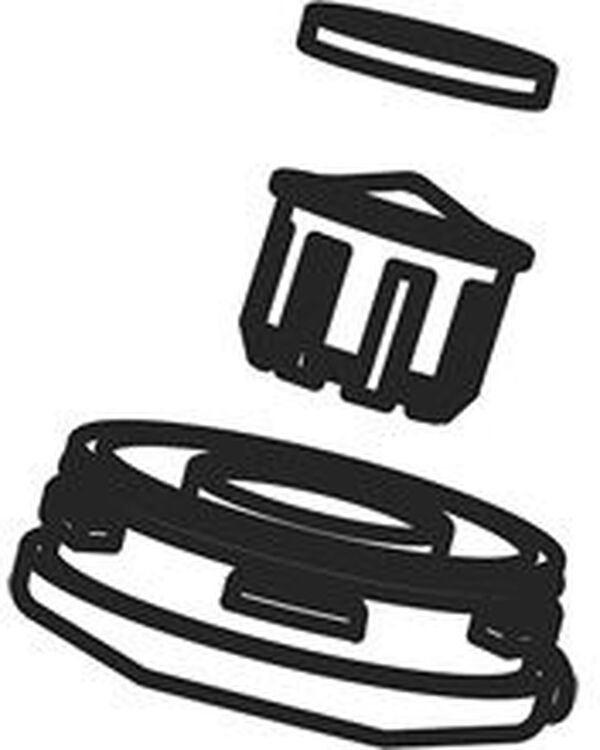 Siebkappe mit Bajonett KWC Schwarz RAL 9005 image number 0