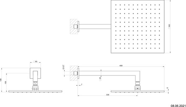 Regenbrause Emporio &frac12;" Finox image number 1
