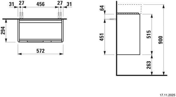 Waschtischm&ouml;bel Laufen Juna Wildeiche image number 1