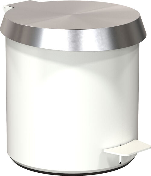 Abfallbeh&auml;lter Frost Nova 2 Weiss matt Top brushed stainless
