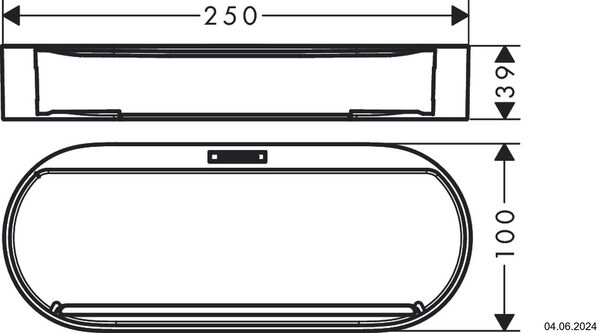 Ablagekorb Hansgrohe WallStoris Planet Edition Sand strukturiert image number 1
