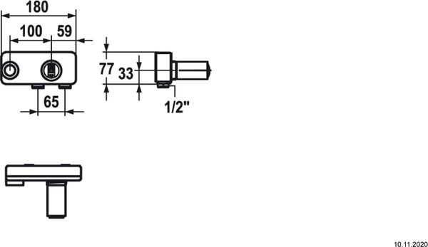 Einbauk&ouml;rper KWC &frac12;" image number 1
