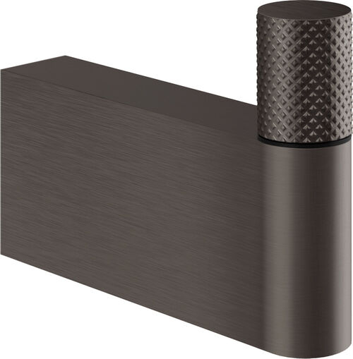 Bademantelhaken Gessi Habito Black metal brushed Diamantato