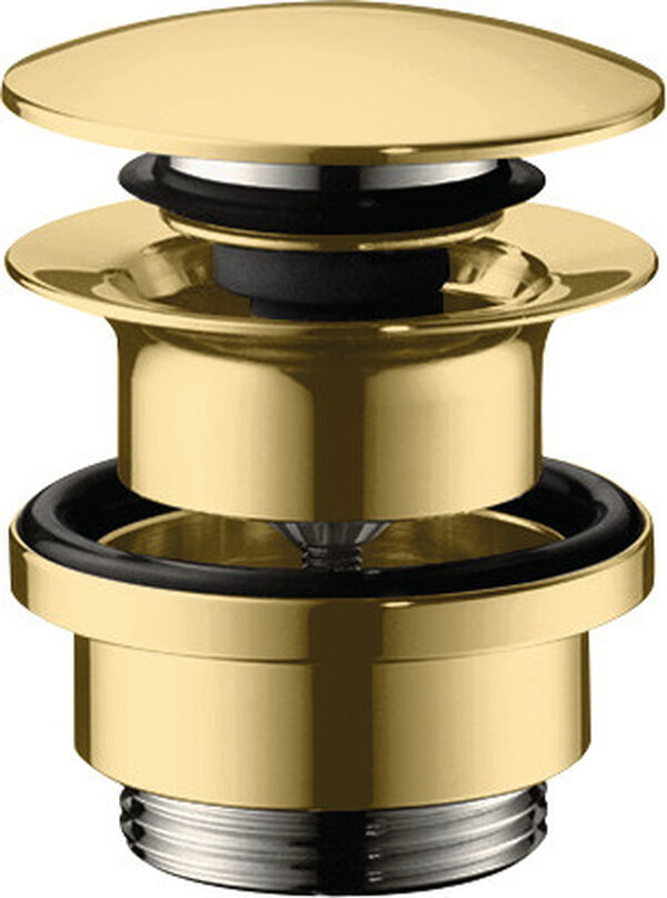 Ablaufventil Hansgrohe push-open 1&frac14;" Gold optic image number 0