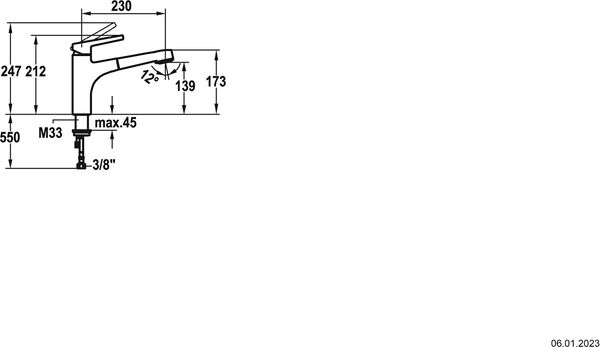 Sp&uuml;ltischmischer KWC Suno Chromeline image number 1