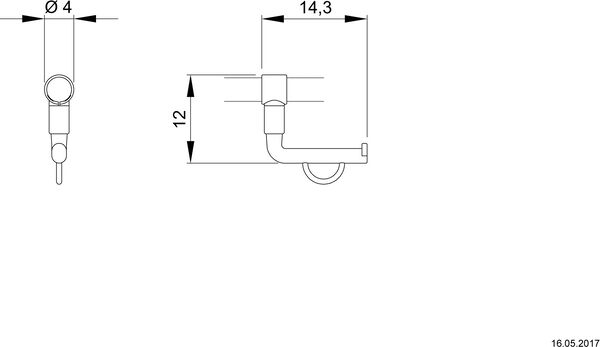 Papierhalter Nosag Inoxcare Dunkelgrau image number 1