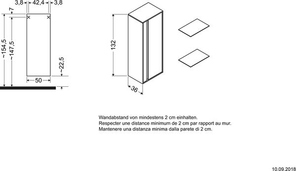 Seitenschrank Duravit Ketho Nussbaum natur image number 1