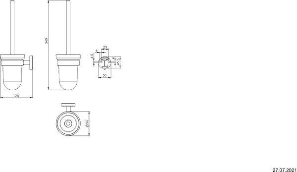 Klosettb&uuml;rstenhalter Alterna nonda Verchromt image number 1