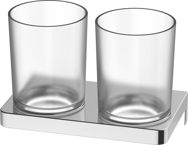 Doppelglashalter Alterna direta Verchromt image number 0