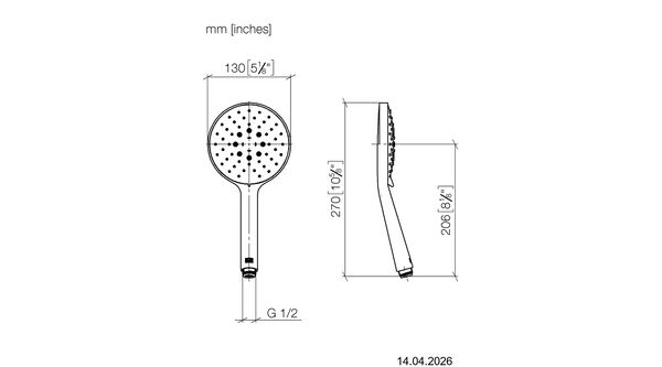 Handbrause Dornbracht Platin matt image number 1