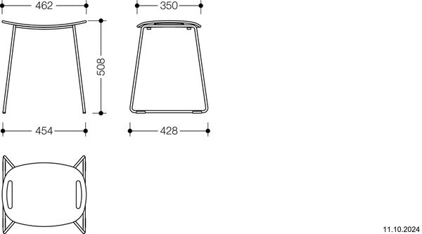 Duschhocker Hewi Granitgrau Pulverbeschichtet image number 1