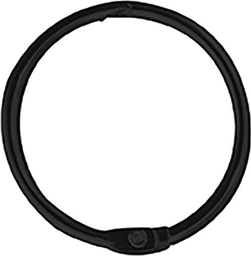 Vorhangring Spirella Ringo small Schwarz matt