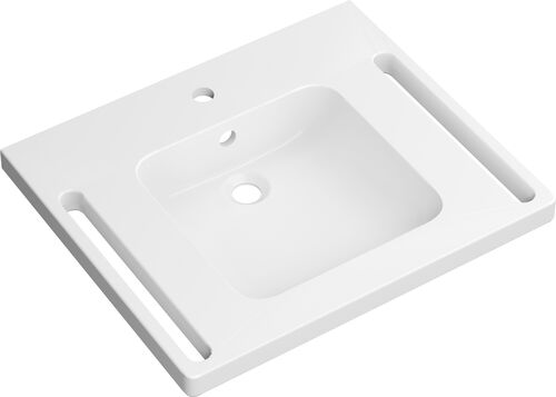 Waschtisch Hewi barrierefrei 65 x 55 cm Weiss