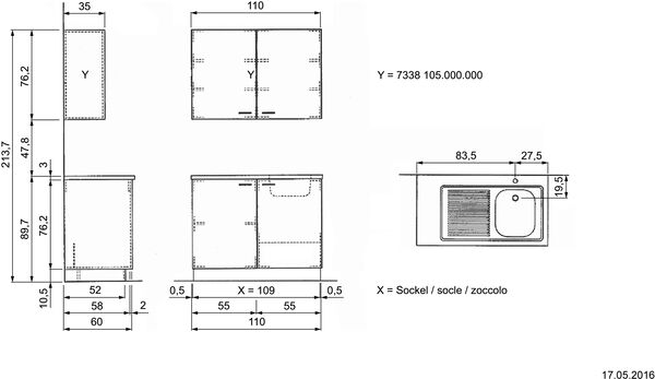 Sp&uuml;ltischblock Sanitas Troesch image number 1