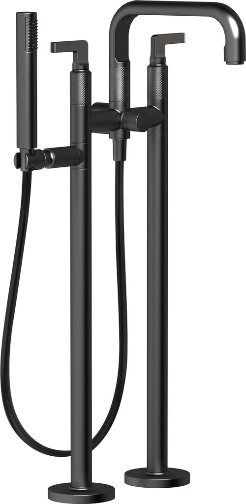 Badebatterie Gessi Inciso Black metal brushed