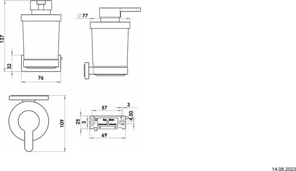Seifenspender Bodenschatz Signa Verchromt image number 1