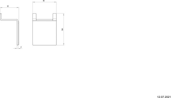 Support mural Bodenschatz Acier inoxydable mat image number 1