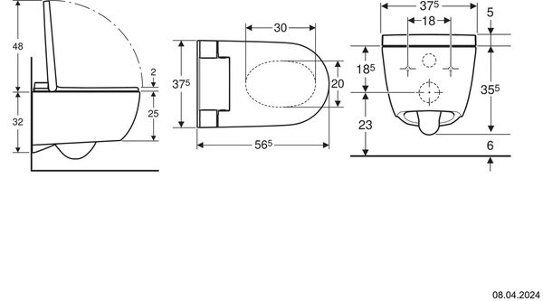 Dusch-WC Geberit AquaClean Alba Weiss image number 1