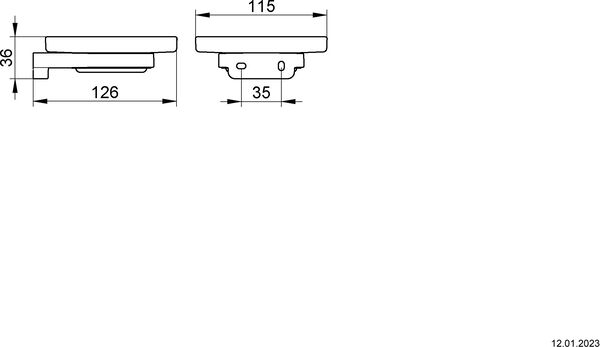 Bleikristallschale Keuco Collection Moll image number 1