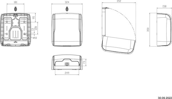 Papierhandtuchspender Pura Premium Weiss matt image number 1