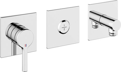 Bademischer-Endmontageset KWC Homebox Ava 2.0 Verchromt