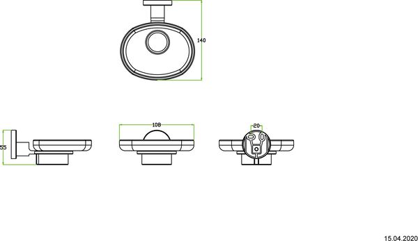 Seifenhalter Alterna rondo Verchromt image number 1