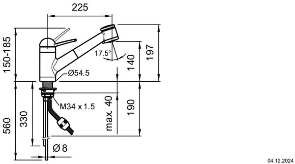 Sp&uuml;ltischmischer Laufen Milor Chromeline image number 1