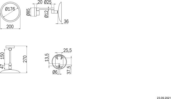 Kosmetikspiegel Inda Verchromt image number 1