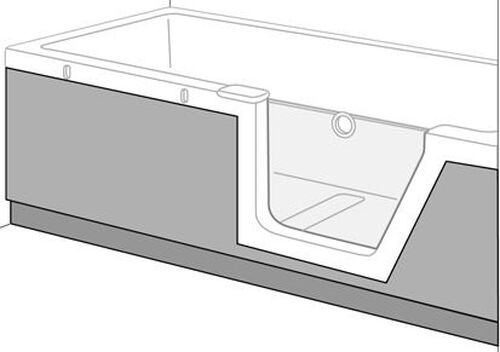 Pannello Duscholux Panelle, frontale Bianco