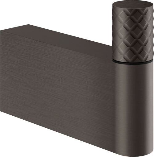 Bademantelhaken Gessi Habito Black metal brushed Intreccio