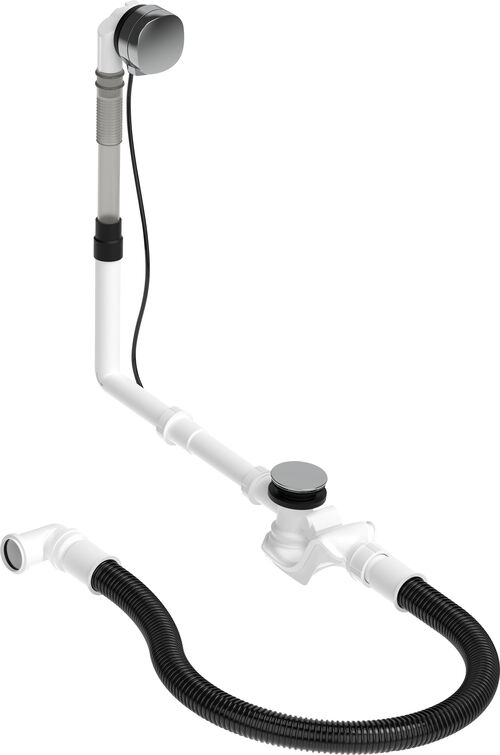 Wanneneinlaufgarn. Duravit, Ab- und &Uuml;berlauf-Set Verchromt