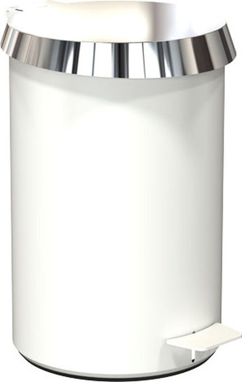 Abfallbeh&auml;lter Frost Nova 2 Weiss matt Top polished stainless