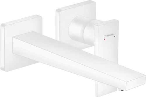 Wandmischer-Endmontageset Hansgrohe Metropol &frac12;" Weiss matt