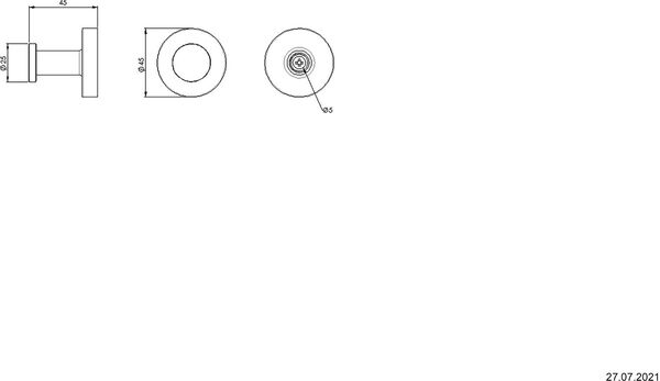 Handtuchhaken Alterna nonda Verchromt image number 1