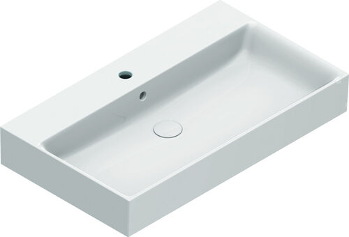 Auflegewaschtisch Alterna elena 80 x 47 cm Weiss Cleaneffekt