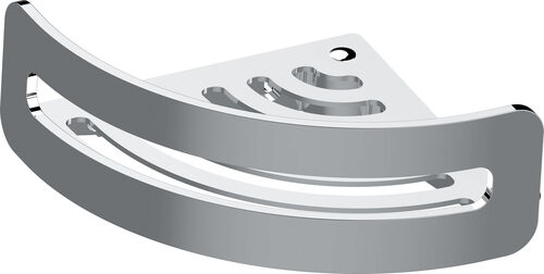 Porte-savon &agrave; barrettes Alterna sabo mod&egrave;le d'angle Chrom&eacute;