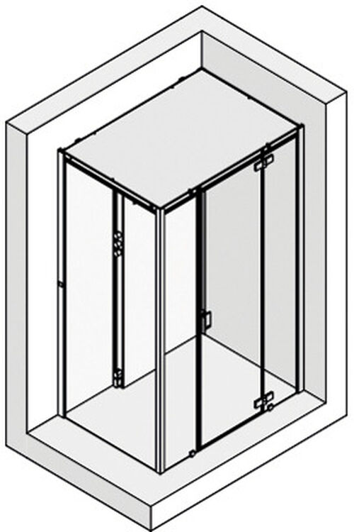 Dampfdusche Hoesch Sense Perience Weiss Echtglas klar EverClean