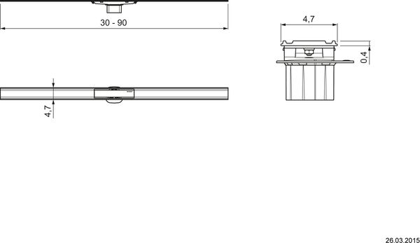 Duschrinne Geberit CleanLine60, flach image number 1