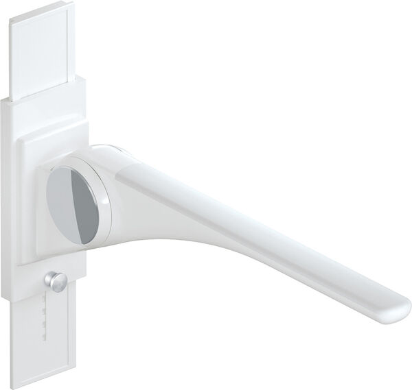 St&uuml;tzklappgriff Hewi LifeSystem Basic Signalweiss gl&auml;nzend Griffpad weiss image number 0