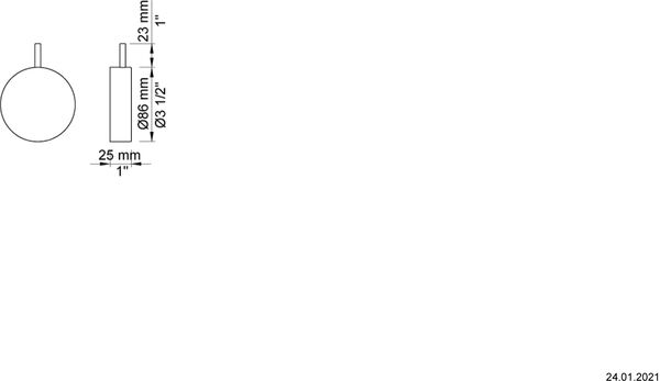 Ab- und &Uuml;berlaufset Vola Weiss matt image number 1